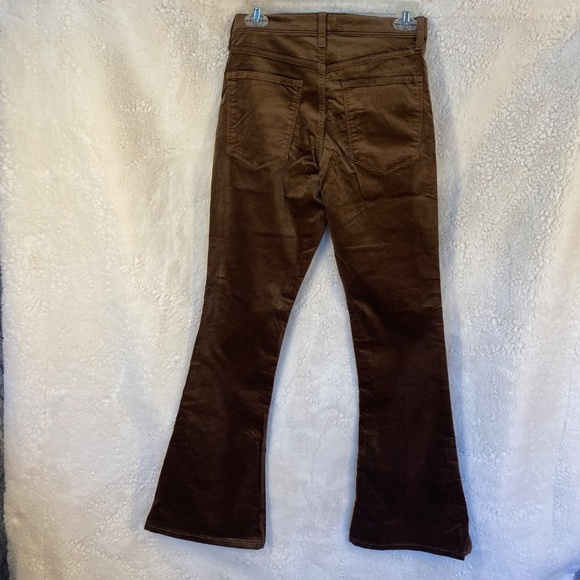 Banana Republic High Rise Flare premium denim pants - coconut brown, size 27p - Picture 9 of 11